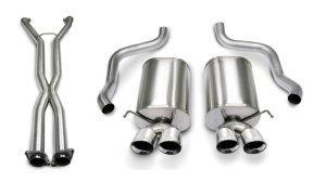 Chevrolet Corvette C6 Performance Exhaust - Rear - CORSA Performance - Sport Series Cat-Back Dual Rear Exit with Twin 3.5in. Tips - Polished - `07-`08 Chevrolet Corvette C6 Performance Exhaust - Rear - CORSA Performance - Sport Series Cat-Back Dual Rear Exit with Twin 3.5in. Tips - Polished - `07-`08